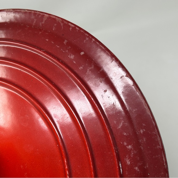 Le Creuset Kitchen Le Ceuset Skillet Lid Only Enamel Cast Iron Red